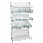 Стелаж кондитерський Рістел 1900*950 мм ТИП 7, приставний стелаж торговий, стелаж для спецій, стелаж для круп, стелаж для приправ, фото 5