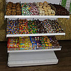 Стелаж кондитерський Рістел 1900*950 мм ТИП 7, приставний стелаж торговий, стелаж для спецій, стелаж для круп, стелаж для приправ, фото 2