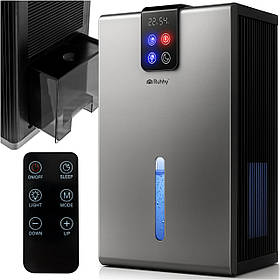 Осушувач повітря RUHHY 2,2 л 1000 мл/день – компактний осушувач з LED, гігростатом і пультом