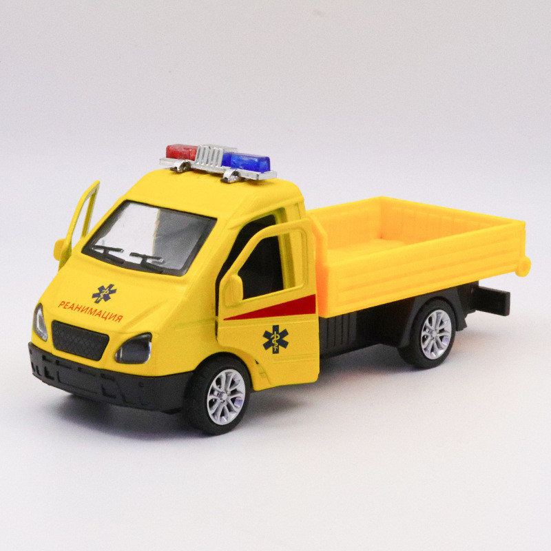 Модель автомобіля Газель борова Реанімація. зі сплаву 1:32, іграшки, прикраси для автомобіля, фото 1