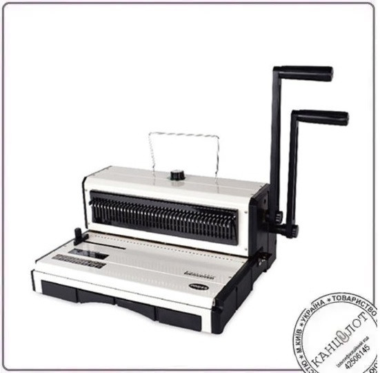 Біндер на металеву пружину YIBO T970Е квадратні отвори (000012834), фото 1