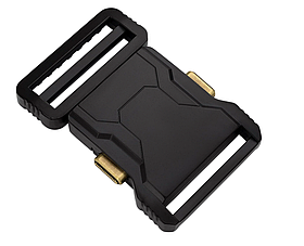 Пряжка - фастекс металевий 38мм колір Чорний М-31861