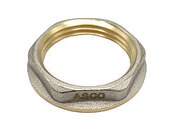 Контргайка з проточкою ASCO, 1" В нікель 202302-0134