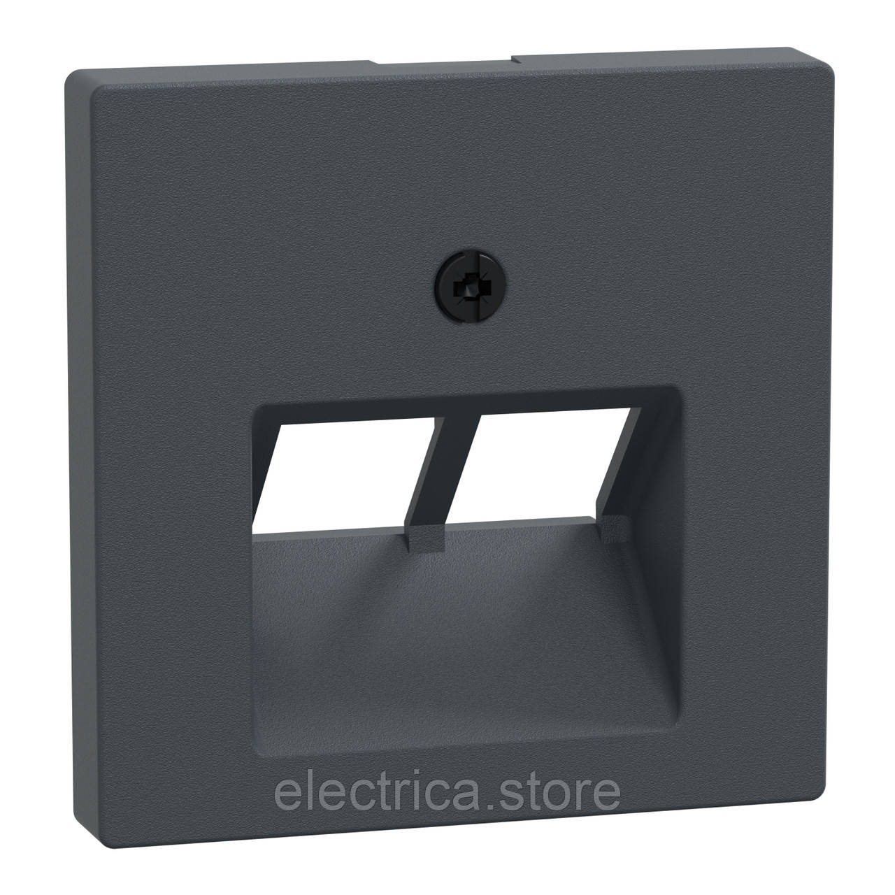 Центральна плата комп'ютерної розетки подвійна SYSTEM M колір антрацит 298014, фото 1