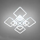 Світлодіодна люстра 135 Вт з пультом д/к та димером колір каркасу білий D-9171/4+4WH, фото 3