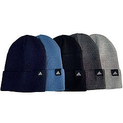 В'язана шапка з відворотом для дітей та підлітків Розмір: 48-56 (17240)