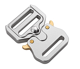 Пряжка - фастекс алюмінієвий 25мм колір Срібло М-31864