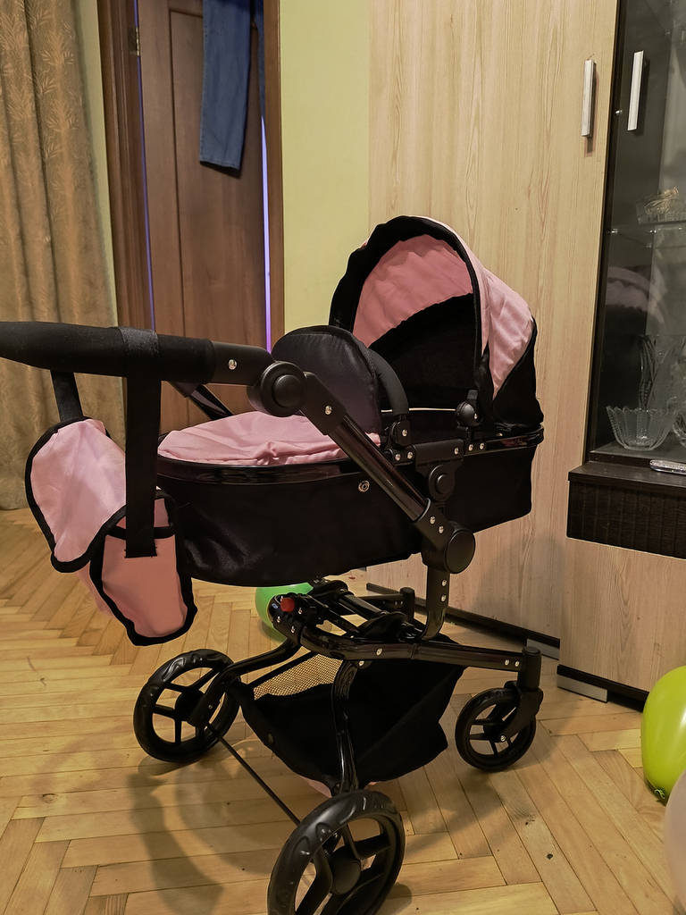 Коляска для ляльки 2в1 Carrello Fortuna 9695 PINK Рожева - фото покупців 3