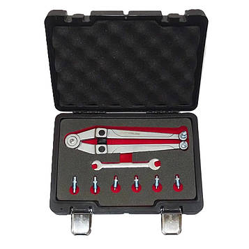 Розвідний ключ для торцевих гайок зі змінними штифтами Quatros QS50268