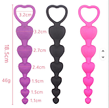 Набір секс іграшок, фалоімітатор + пробка з хвостиком + анальний ланцюжок + Лубрикант, бокс для насолоди, інтимні іграшки, фото 6