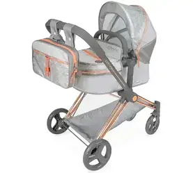 Коляска для ляльок 3в1 — прогулянкова, колиска, люлька