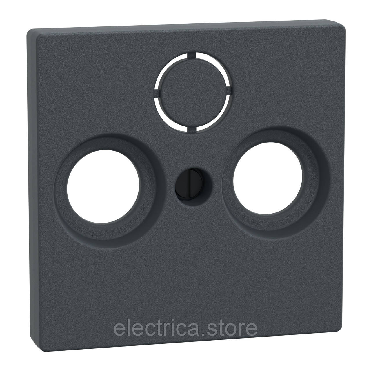 Центральна плата ТВ/САТ розетки SYSTEM M колір антрацит 297514, фото 1