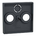 Центральна плата ТВ/САТ розетки SYSTEM M колір антрацит 297514, фото 3
