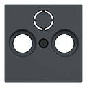 Центральна плата ТВ/САТ розетки SYSTEM M колір антрацит 297514, фото 2