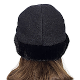 Жіноча зимова шапка з натуральним хутром норки "Кашемір", фото 7