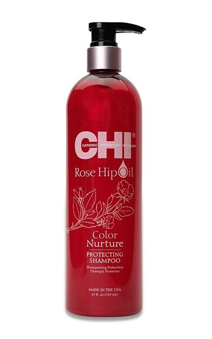 Шампунь з маслом троянди і кератином Chi Rose Hip Oil Shampoo 739мл, фото 1