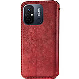 Шкіряний чохол-книжка GETMAN Cubic (PU) для Xiaomi Redmi 12C, фото 3