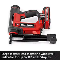 Степлер акумуляторний Einhell TE-CN 18/32 Li - Соло 4257800, фото 3