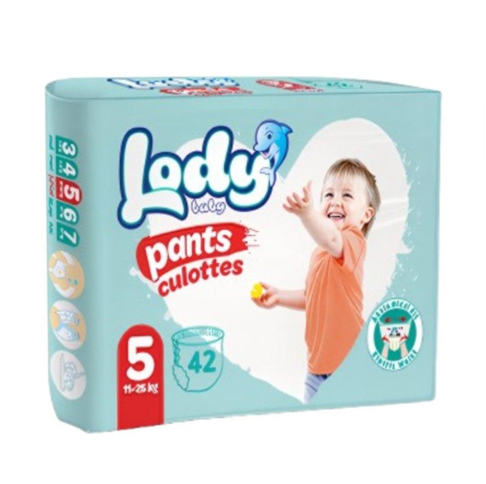 Підгузки-трусики дихаючі дитячі LODY AIR JUMBO JUNIOR р.5 (11-25 кг) 42 шт/уп., фото 1