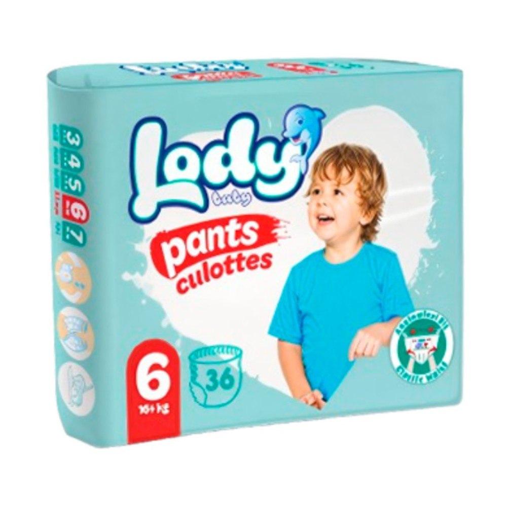 Підгузки-трусики дихаючі дитячі LODY AIR JUMBO XLARGE р.6 (16+ кг) 36 шт/уп., фото 1