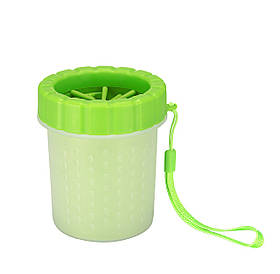 Лапомийка для собак, універсальна мийка для лап тварин після прогулянки SOFT GENTLE 9x11 см зелена