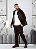 Чоловічий спортивний костюм на флісі шоколадний великого розміру Розміри: 48.50. 52. 54. 56. 58., фото 6