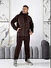 Чоловічий спортивний костюм на флісі шоколадний великого розміру Розміри: 48.50. 52. 54. 56. 58., фото 8
