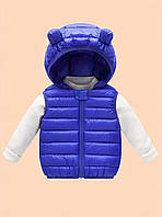Дитяча жилетка синього кольору