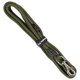 Повідець для собак шнур круглий 9 мм капроновий Dog Walking 3 м хакі / Повідець для собаки