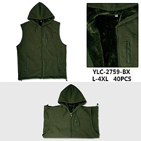 Жилетка флісова утеплена чоловіча оптом, L-4XL рр,  № Hay-YLC2759