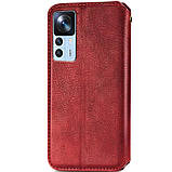 Шкіряний чохол-книжка GETMAN Cubic (PU) для Xiaomi 12T / 12T Pro, фото 3