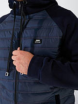 Чоловічий спортивний костюм на флісі синій великого розміру Розміри: 48.50. 52. 54. 56. 58., фото 5