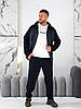 Чоловічий спортивний костюм на флісі синій великого розміру Розміри: 48.50. 52. 54. 56. 58., фото 6