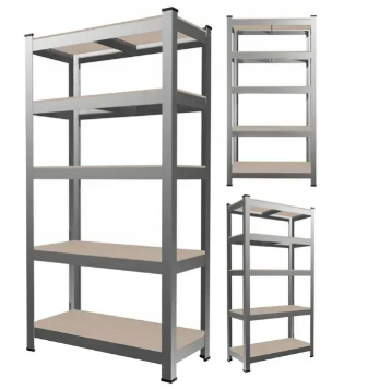 Стелаж металевий (200 х 90 х 40 см) 5 полиць, Сірий, фото 1