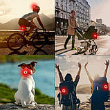 DONPEREGRINO M2 USB Type C Перезаряджуваний світлодіодний велосипедний задній ліхтар до 90 годин із 5 режимами, фото 6