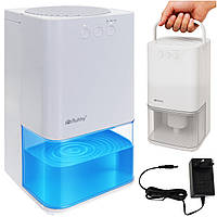 Осушитель воздуха RUHHY 1,4 л, 380 мл/сутки, таймер 8/12/16 ч, LED, 36 Вт, белый