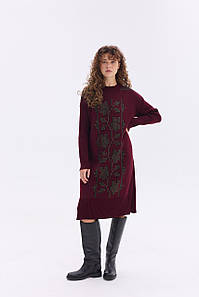 В'язана сукня «Вербена» (бордо)