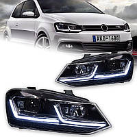 Передні фари для Volkswagen Polo / Vento (2011–2017) — LED Projector