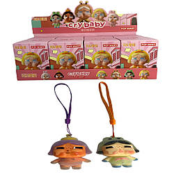 521-3 Лабубу Брелок, сюрприз, CRY BABY, 7см,