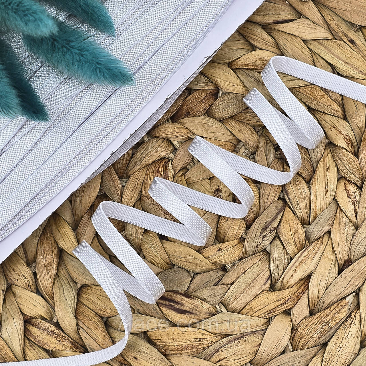 Бретельна гумка / ширина 0,6 см / колір білий / замовлення від 1 метра, фото 1