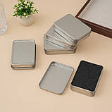 Металева коробочка для зберігання предметів Коробка-контейнер для прикрас та рукоділля 12,4*9,3*4,2см, фото 4