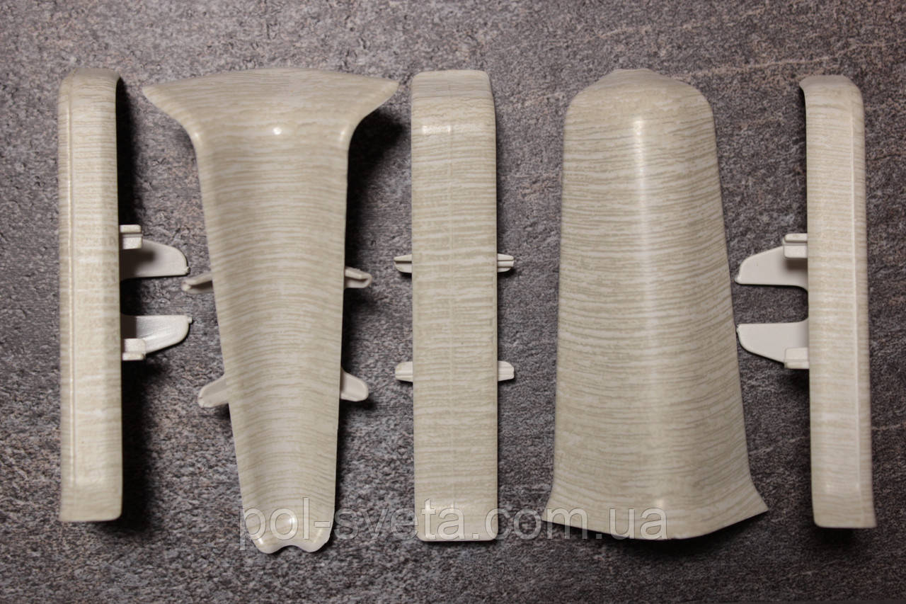 Фурнітура до плінтуса ПВХ ТерПол 22х70х2200 мм, Горіх Антік 013, фото 1