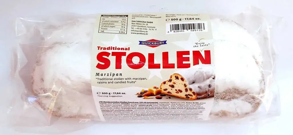 Stollen Marzipan Німецький штоллен з марципаном 500 грам, фото 1