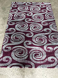 Килим мікрофібра 2х3 Туреччина фіолетовий з сірим