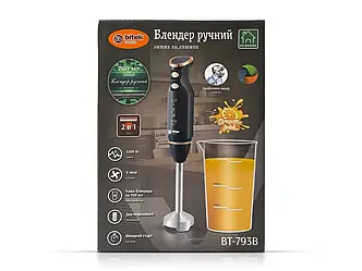 Блендер ручний з чашею 1200Вт 700мл 2шв BITEK BT-793B 24шт 6321