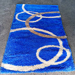 Килим синій 3x4 Туреччина високоворсний