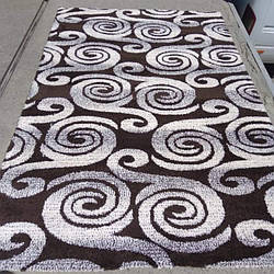 Килим мікрофібра Туреччина 2.5x3.5 прямокутний коричевий