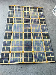 Килим рельєфний сірий 1.5x2.3 Туреччина прямокутний