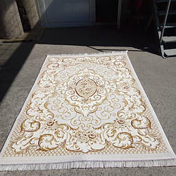 Килим класичний білий 160х230 Туреччина прямокутний