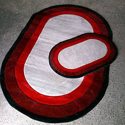 Килим овальний рельєфний 0,7х1,1 Туреччина